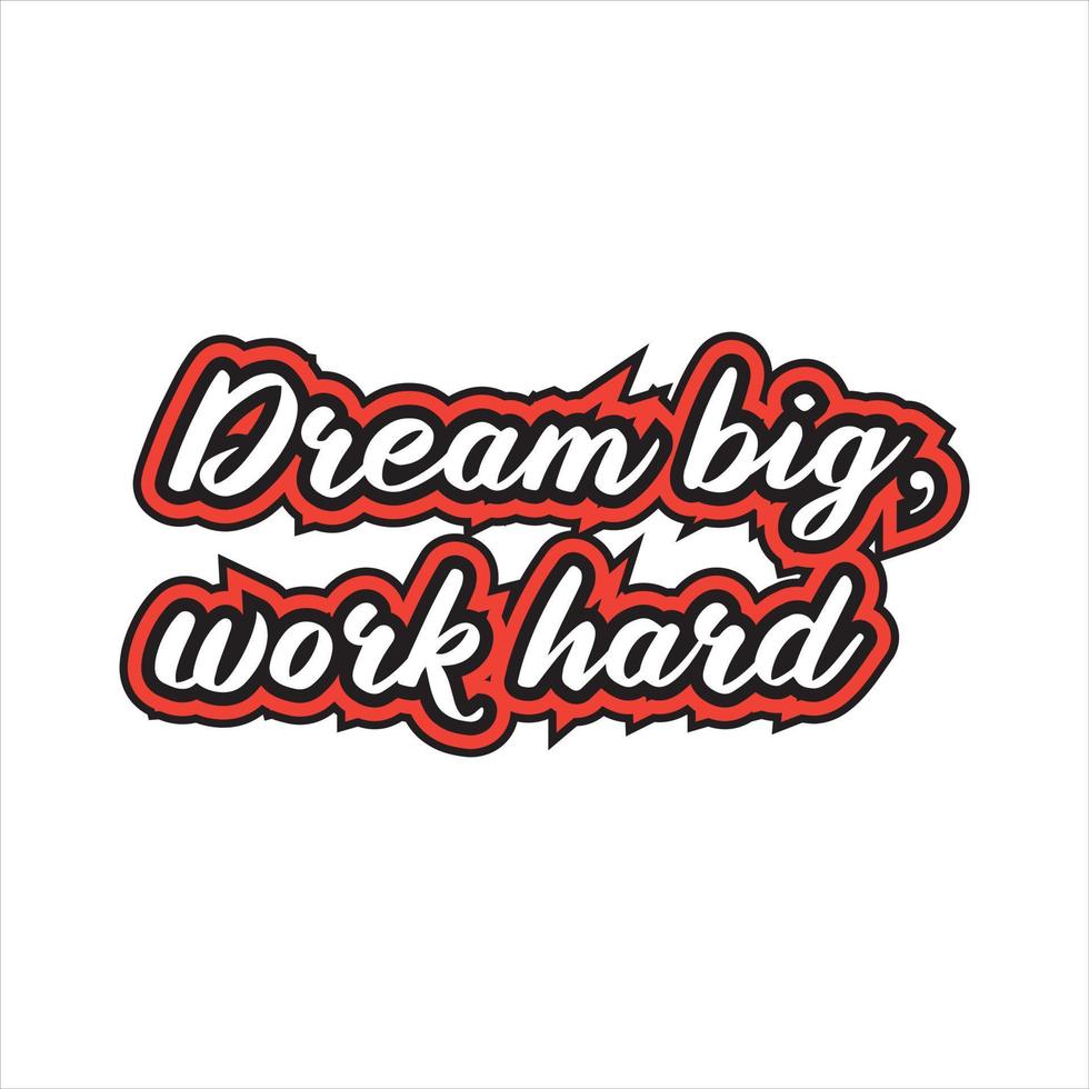 motivacional y inspirador letras vistoso estilo texto tipografía t camisa diseño en blanco antecedentes vector