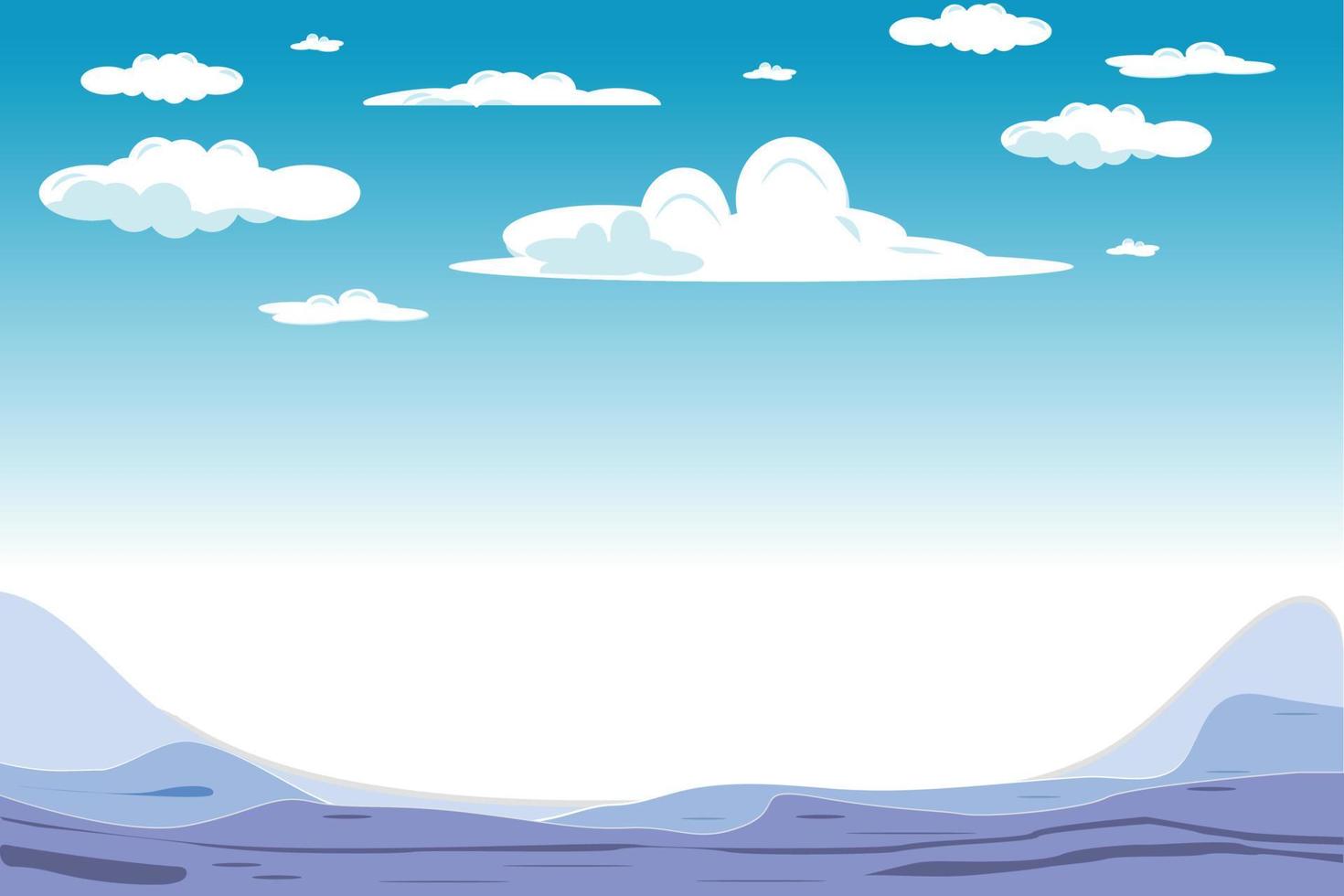 Free Cartoon sea background vector
