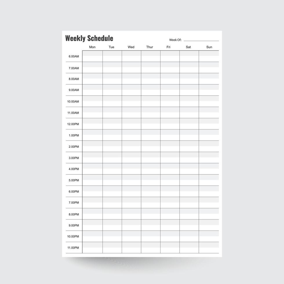 Weekly Schedule,Printable Weekly,Weekly Organizer,Weekly Timetable,Weekly Planner,Weekly Agenda,Weekly Template,Week Scheduler,Weekly Insert,Weekly Tracker vector