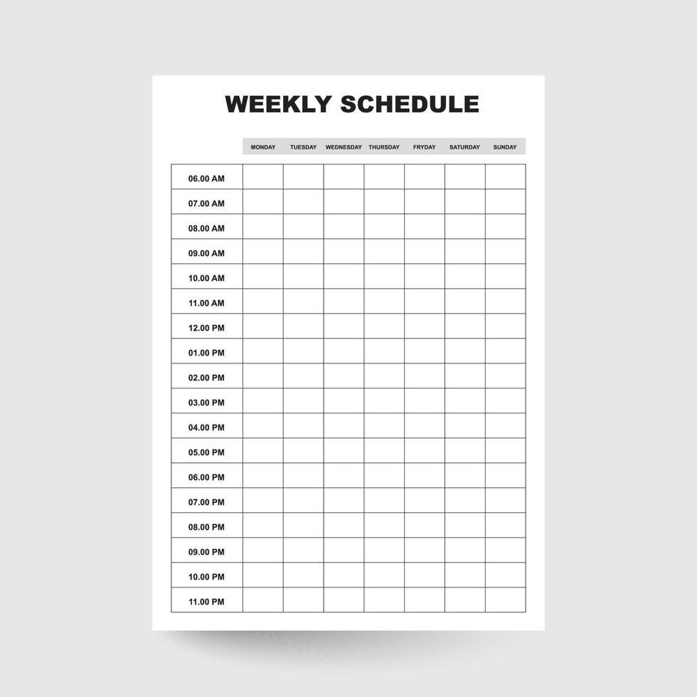 Getalenteerd bijnaam Wreedheid Weekly schedule Planner,Weekly planner template,Weekly planner sheet,Weekly  Organiser,Weekly Agenda,Weekly Layout,Weekly Template,Weekly Layout,Hourly  Schedule,Weekly Review 22464131 Vector Art at Vecteezy