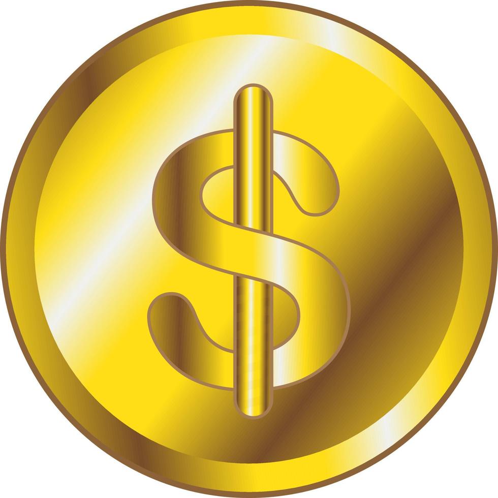 web vector oro dólar moneda moneda logo