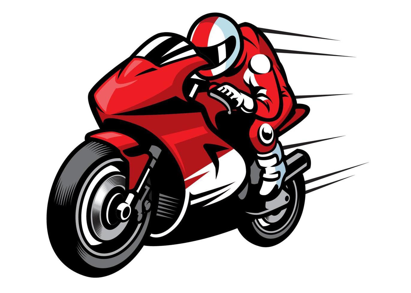 sportbike racer racing fast vector