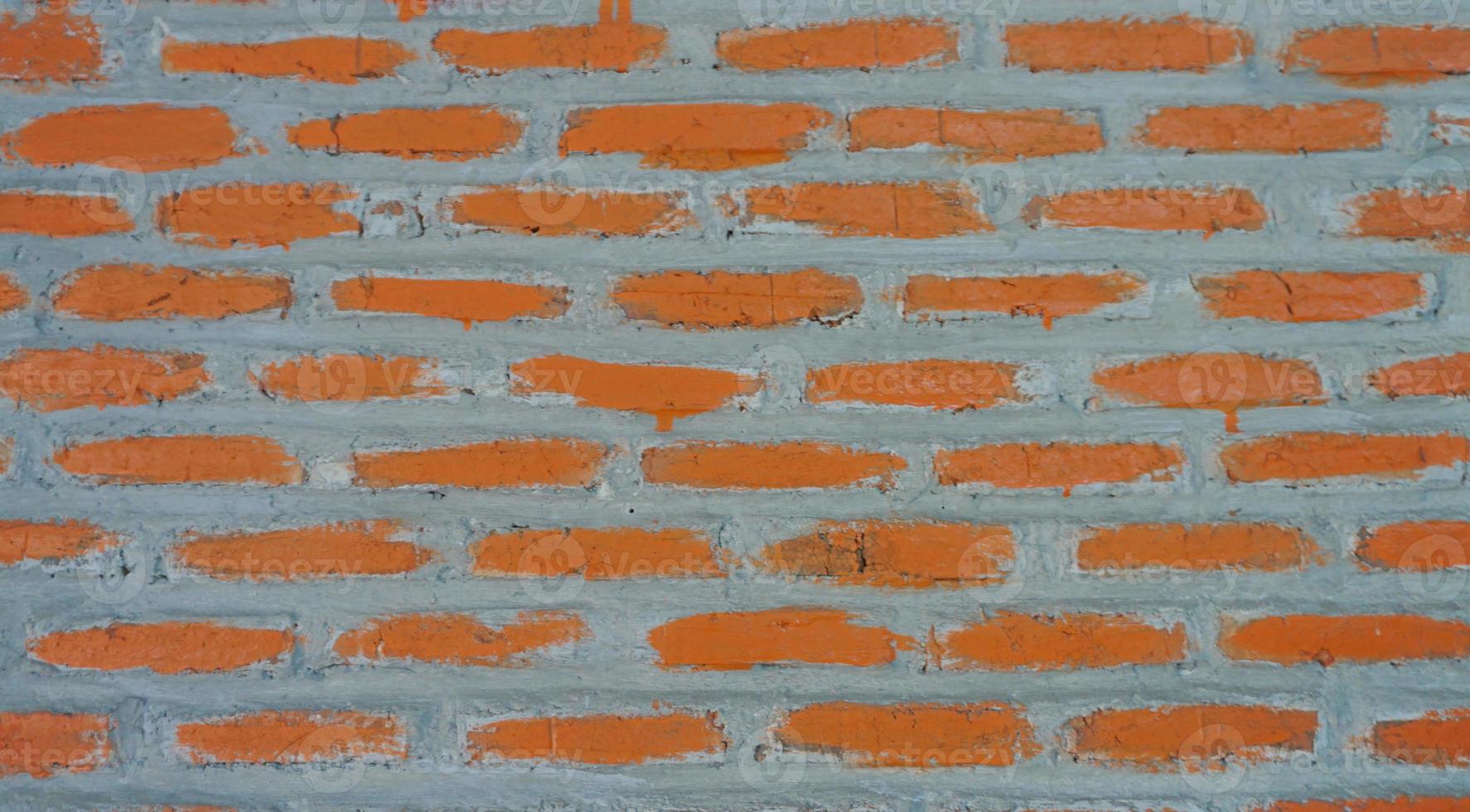 Nice red natural brick wall background photo