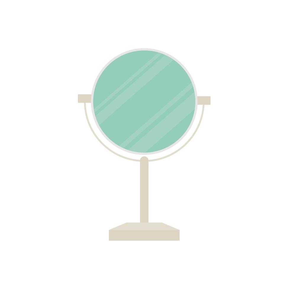 antique mirror vector illustration. vintage mirror flat design