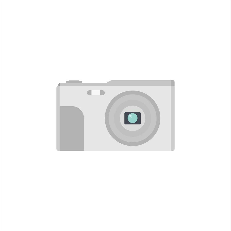 digital camera flat design. pocket camera vector illustration. Compact Digital Camera Isolated on white background