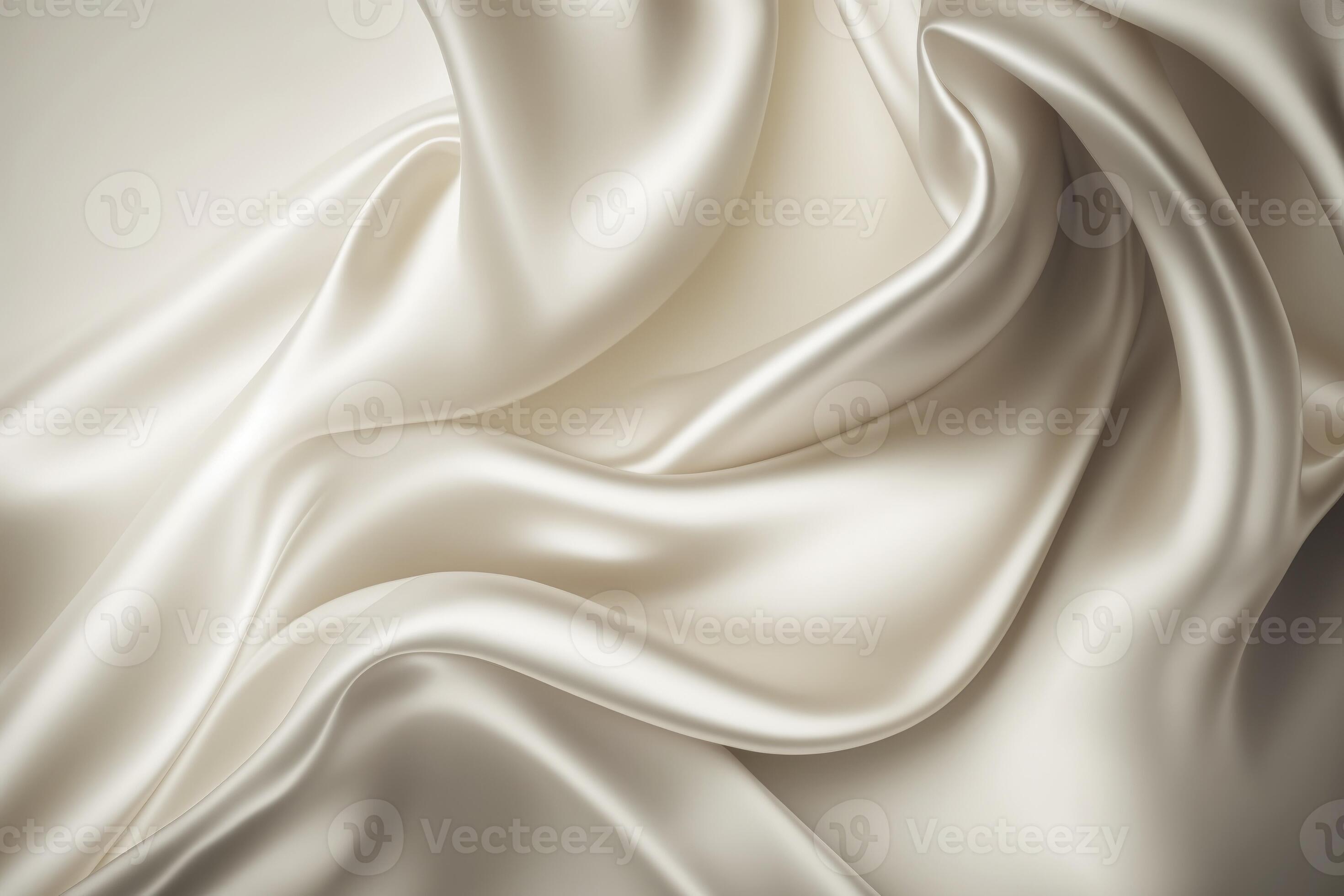The texture of the silk fabric of broken white color for the background