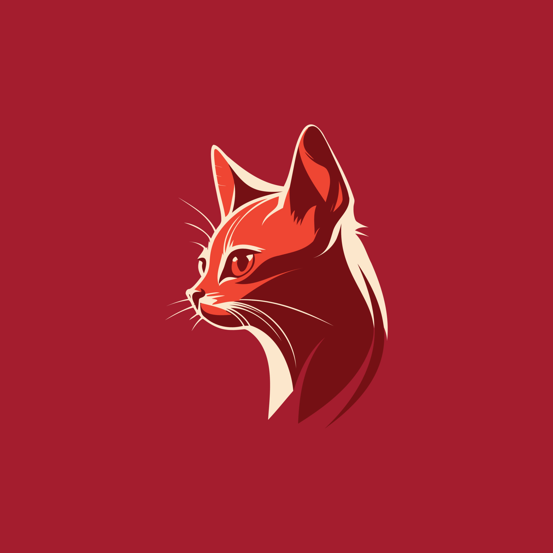 aesthetic, cat icons and red psd - image #7692182 on