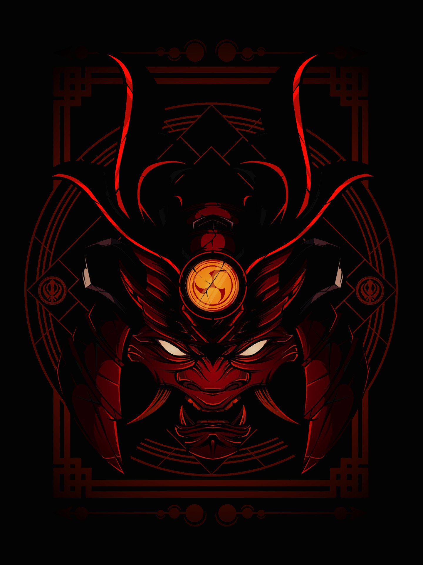 Samurai head tshirt design 22465087 Vector Art at Vecteezy