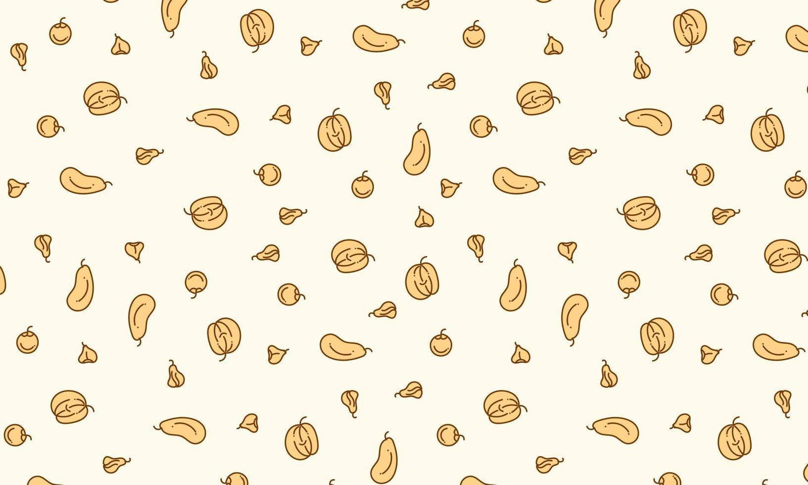 fruits and vegetable hand draw vector background