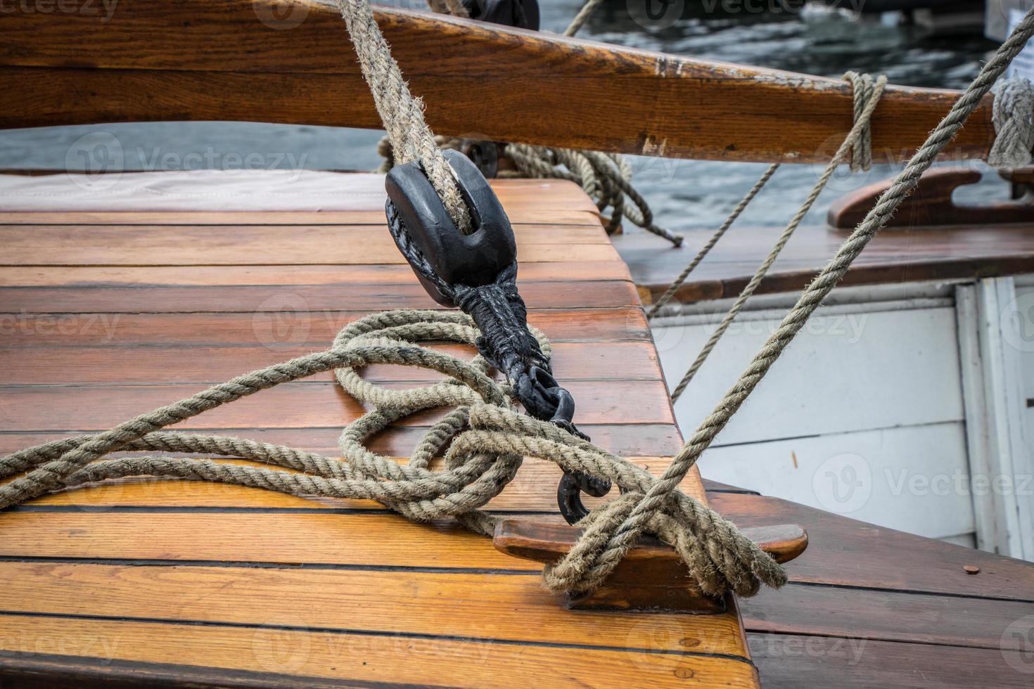 rigging on a tall ship photo