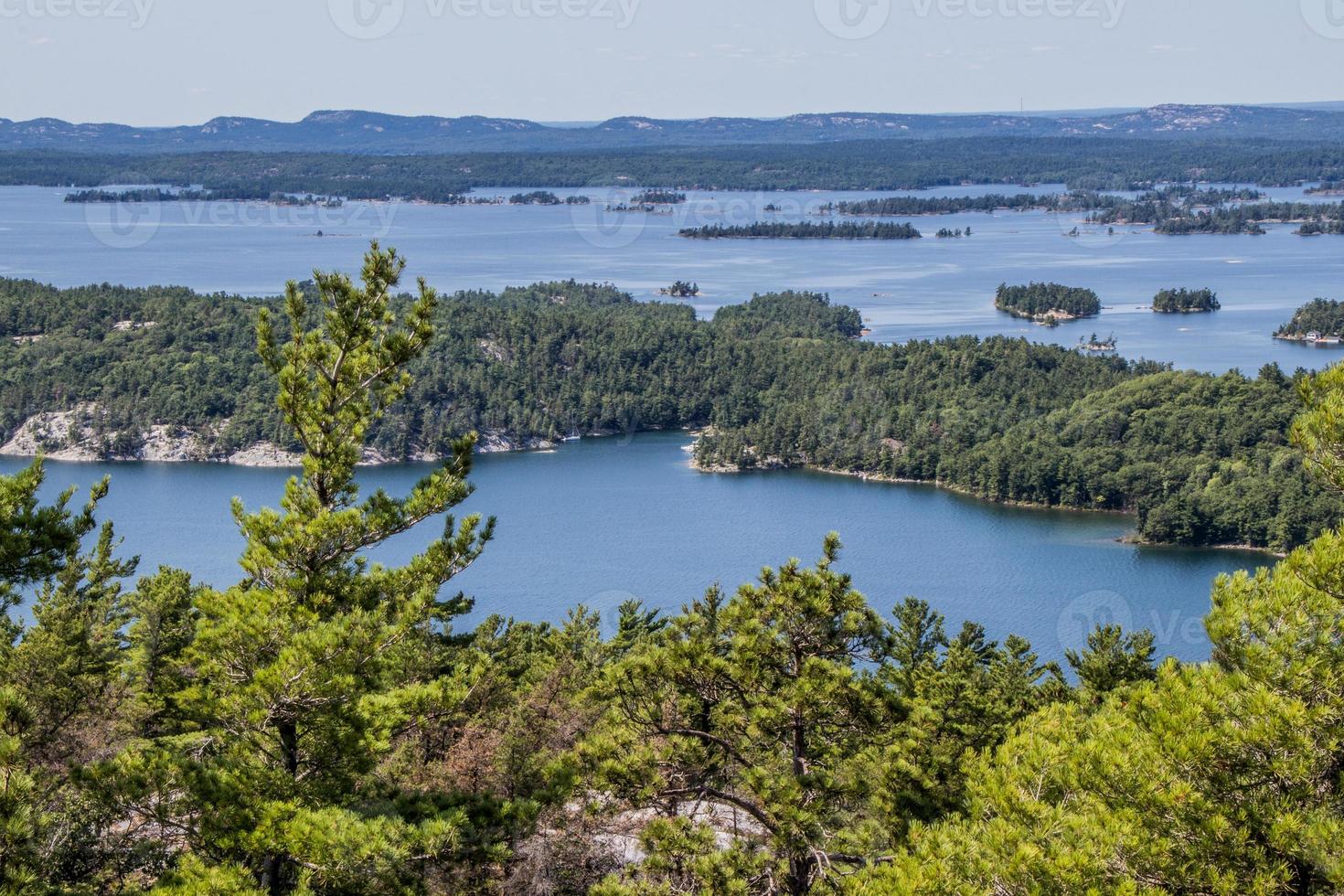 view of Baie Fine and McGregor Bay from hiking trail at Mary Anne Cove, Baie Fine photo