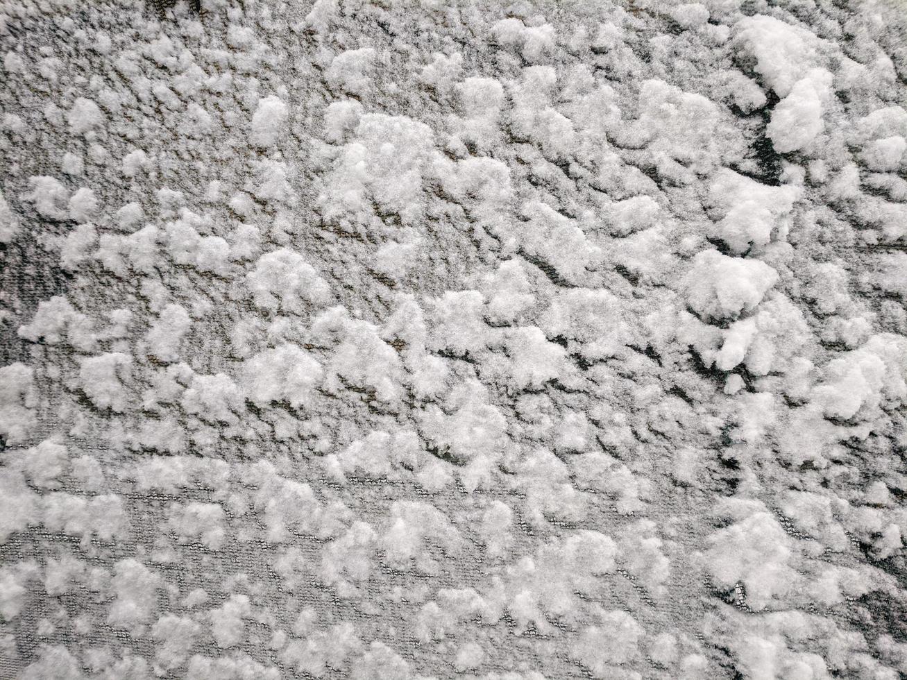 Texture of fresh snowy cloth Winter snow background photo