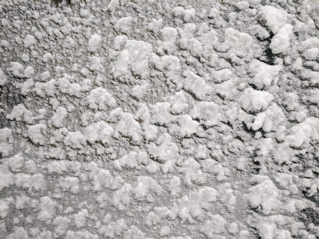 Texture of fresh snowy cloth Winter snow background photo