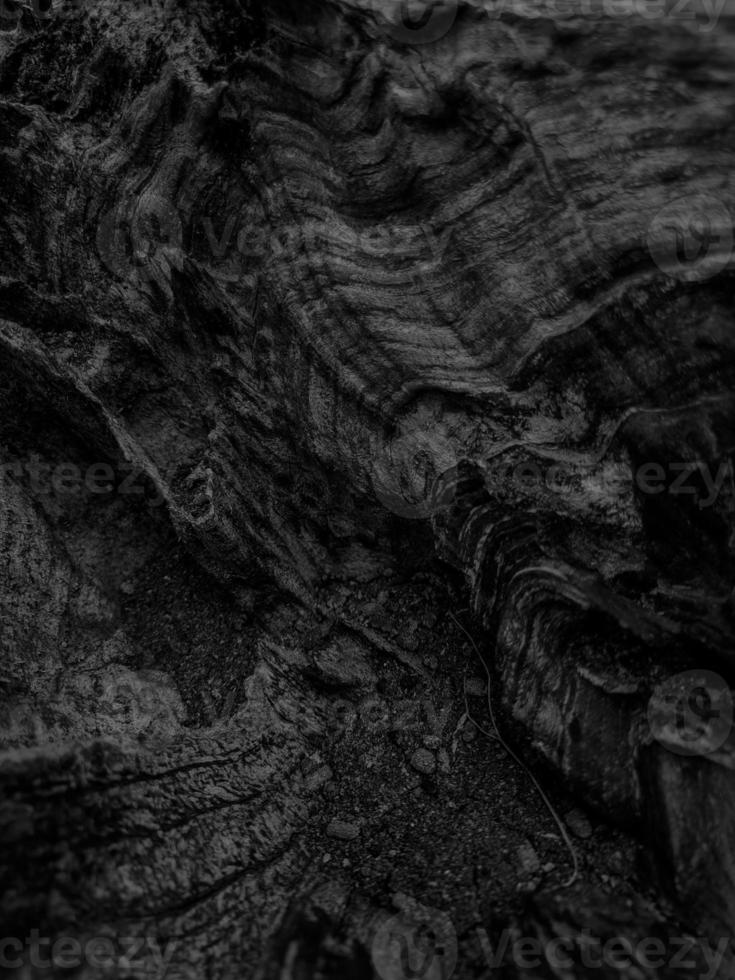 Dark abstract black grunge texture photo