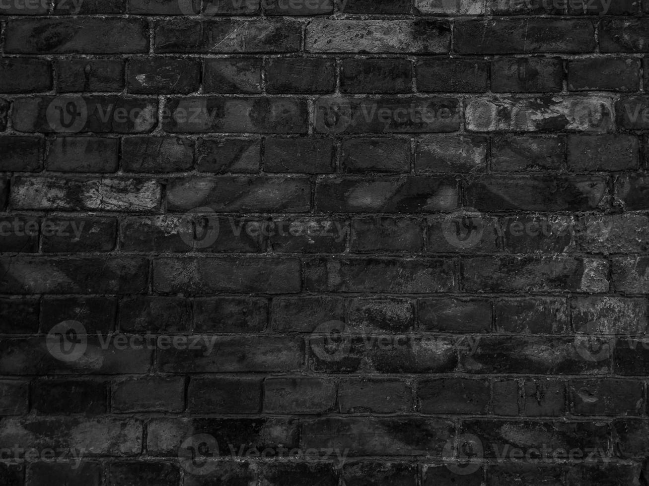 oscuro negro ladrillo pared textura foto