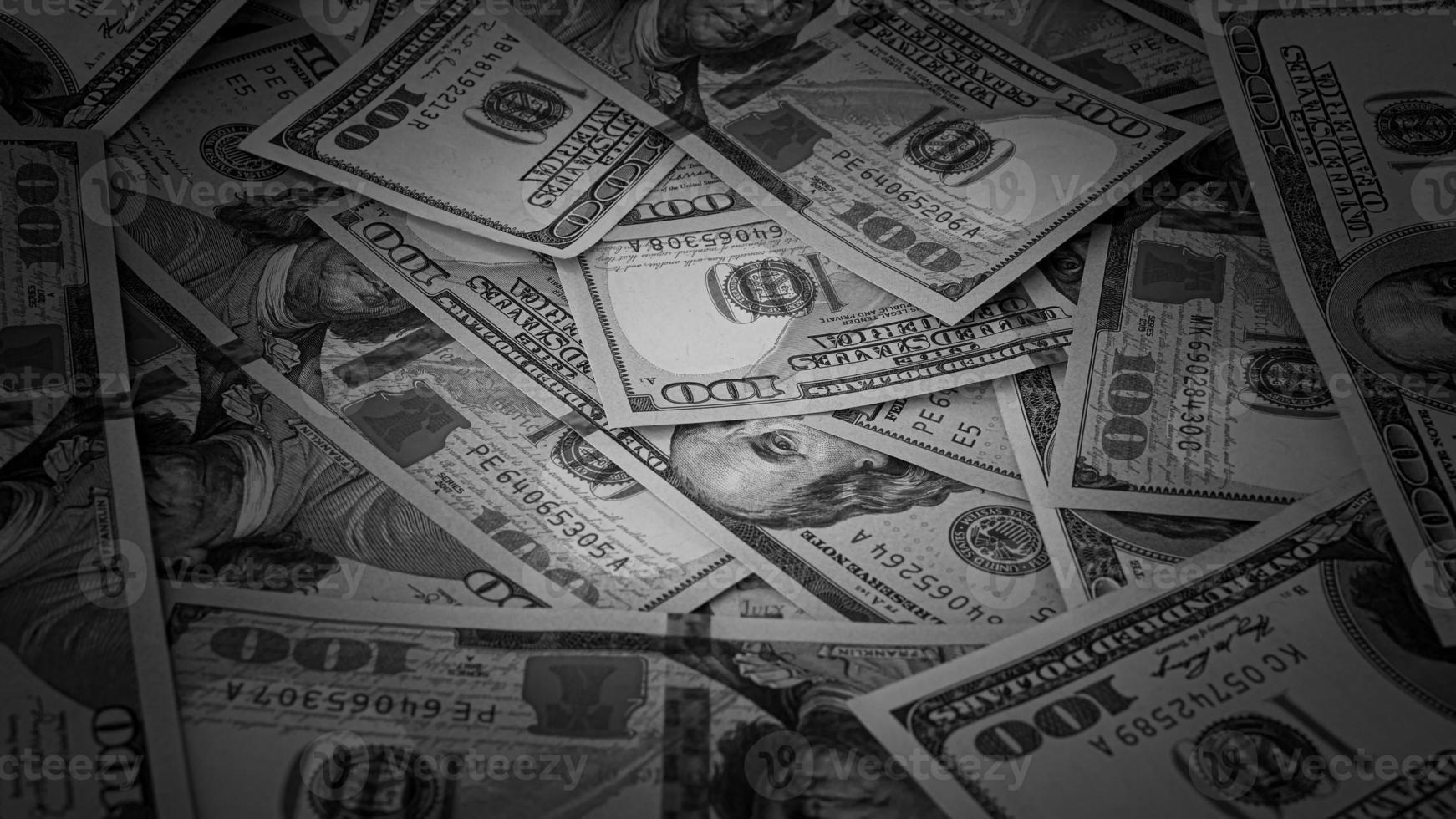 negro y blanco antecedentes de nosotros moneda billetes financiero concepto dinero antecedentes cien dólar cuentas foto