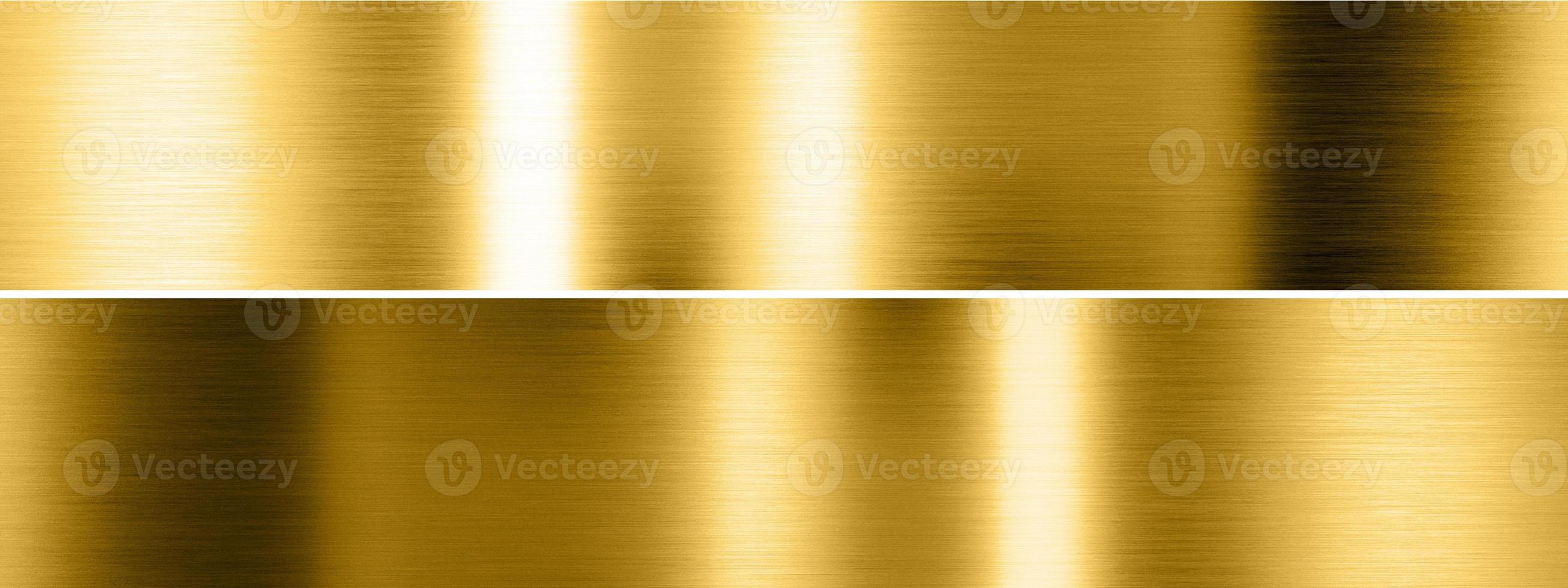 fondo de metal dorado. textura metálica cepillada. representación 3d foto