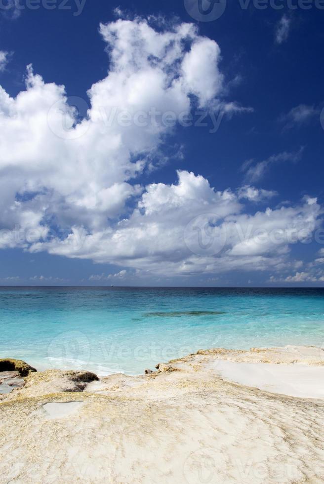 Half Moon Cay Island Clouds And Colorful Waters photo