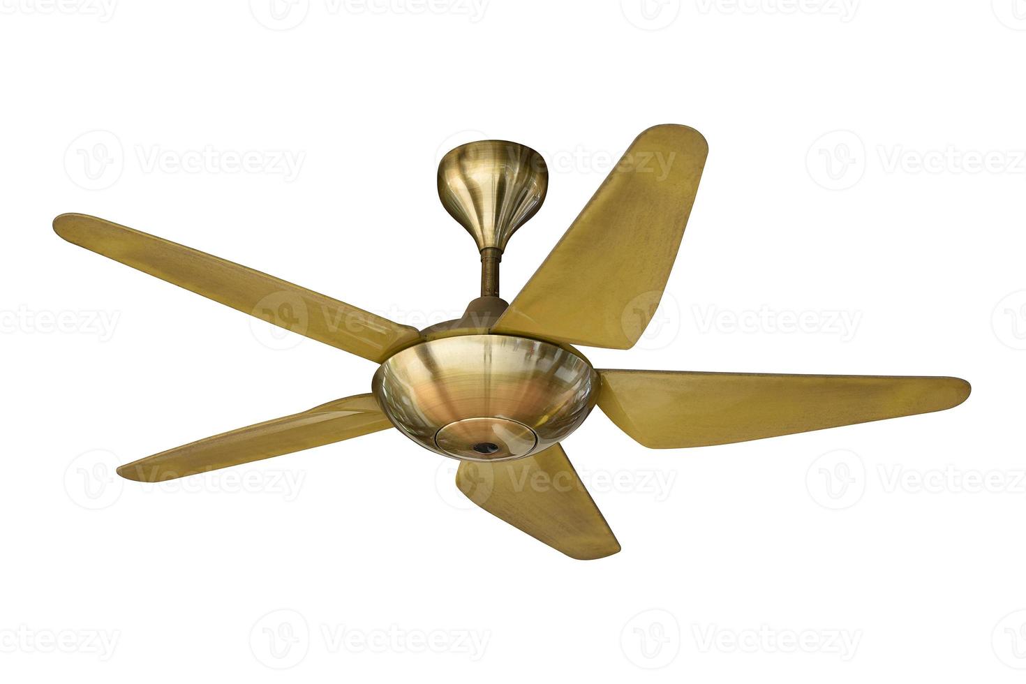 Electric ceiling fan isolated. photo