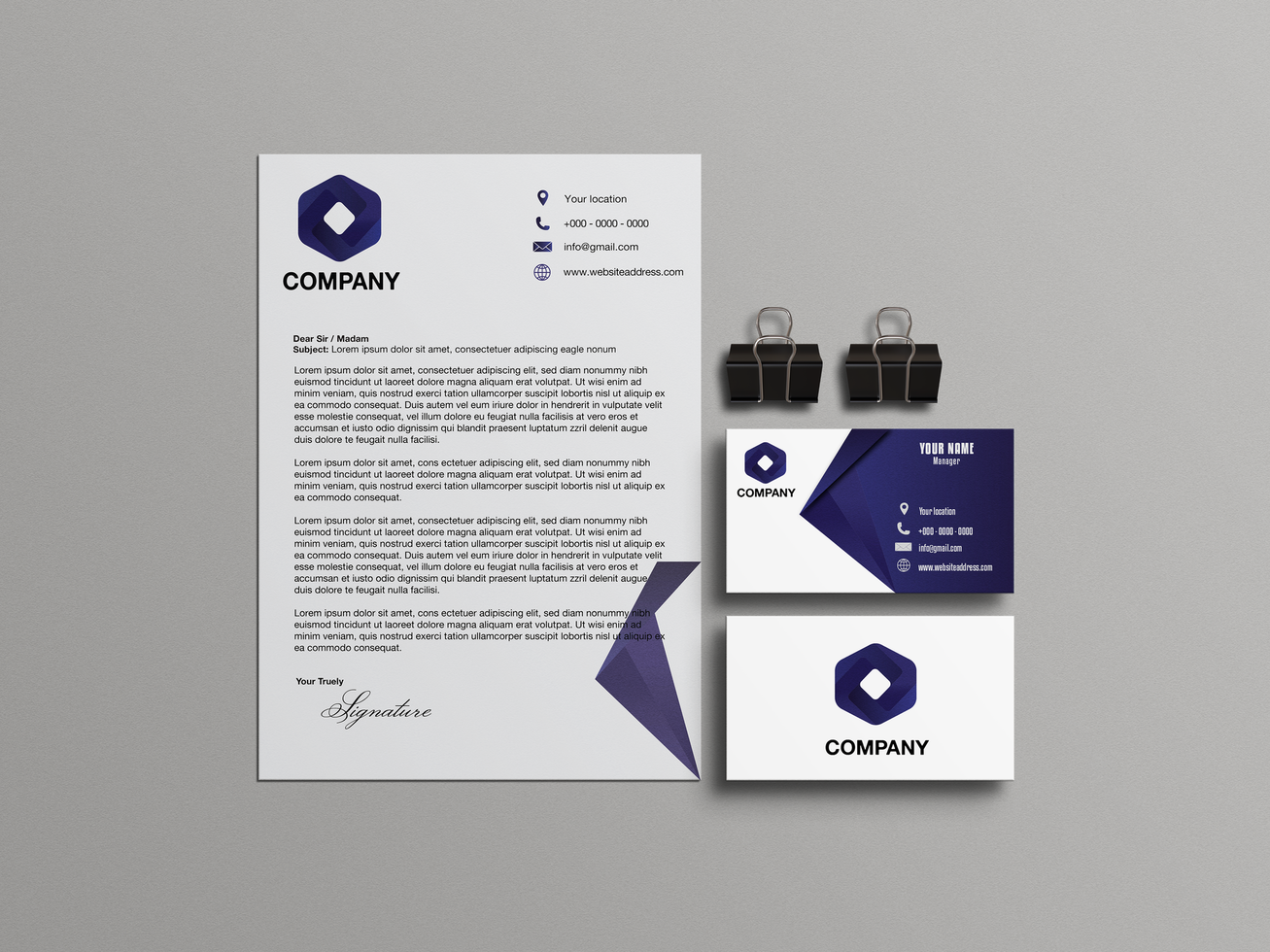 Stationery Mockups Design psd
