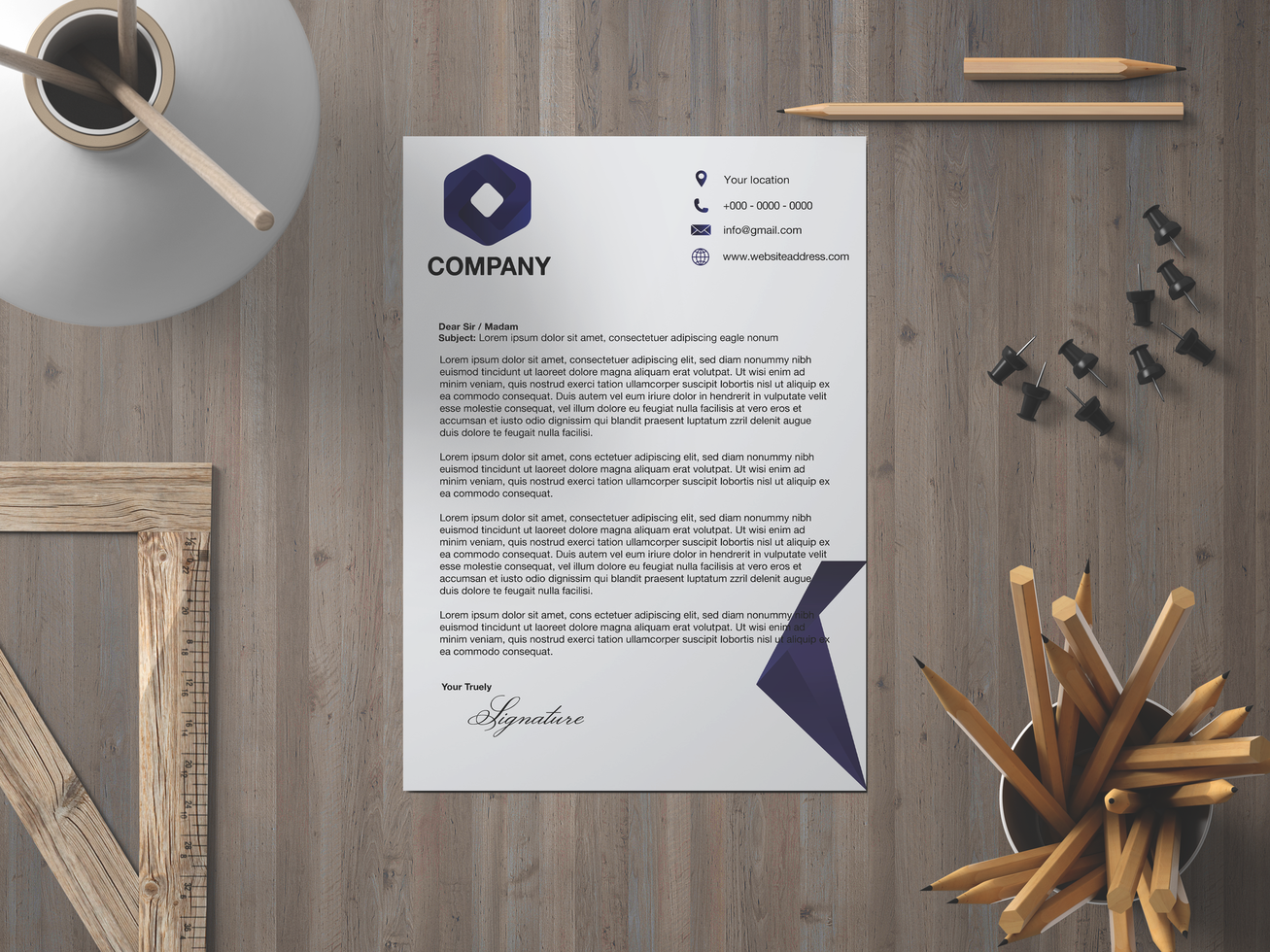 Stationery Mockups Design psd