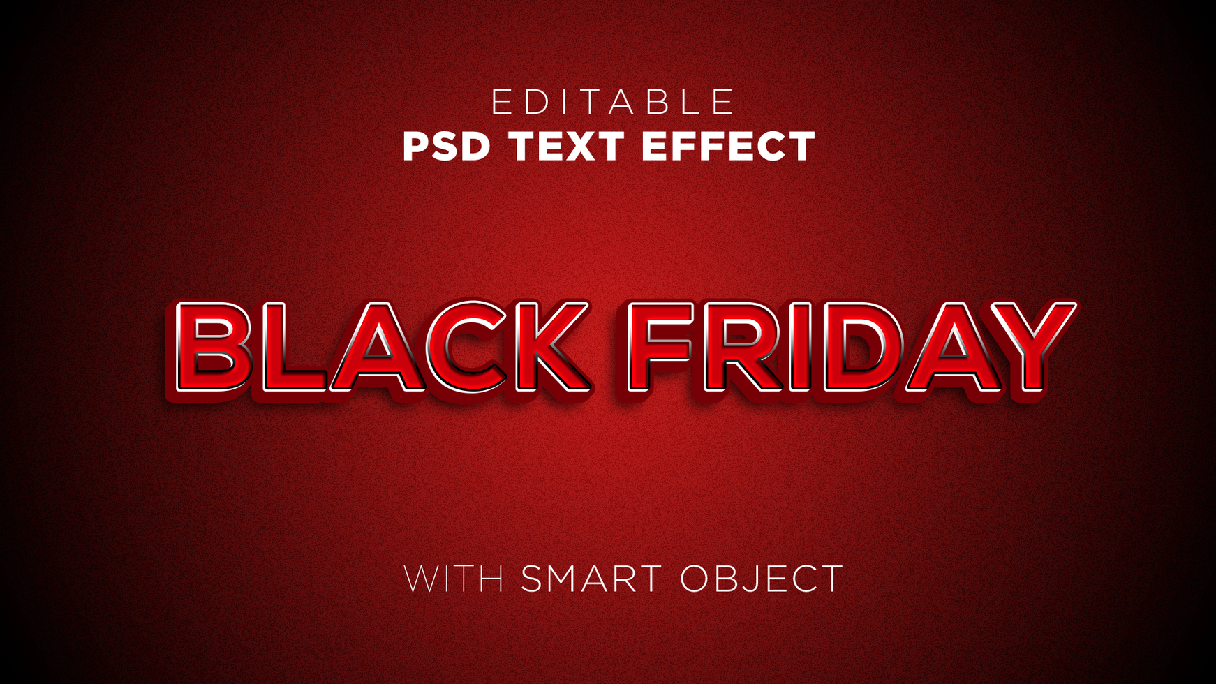 Text Effect for Black Friday, editable and good for your social media post psd
