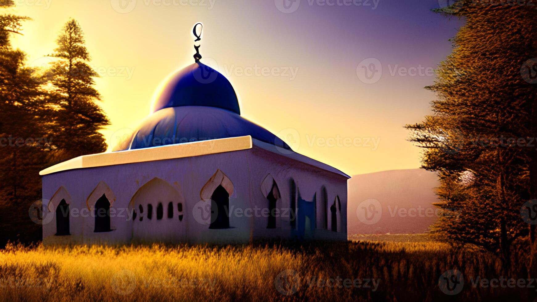 islamic praying mosque arabic, eid mubarak photo