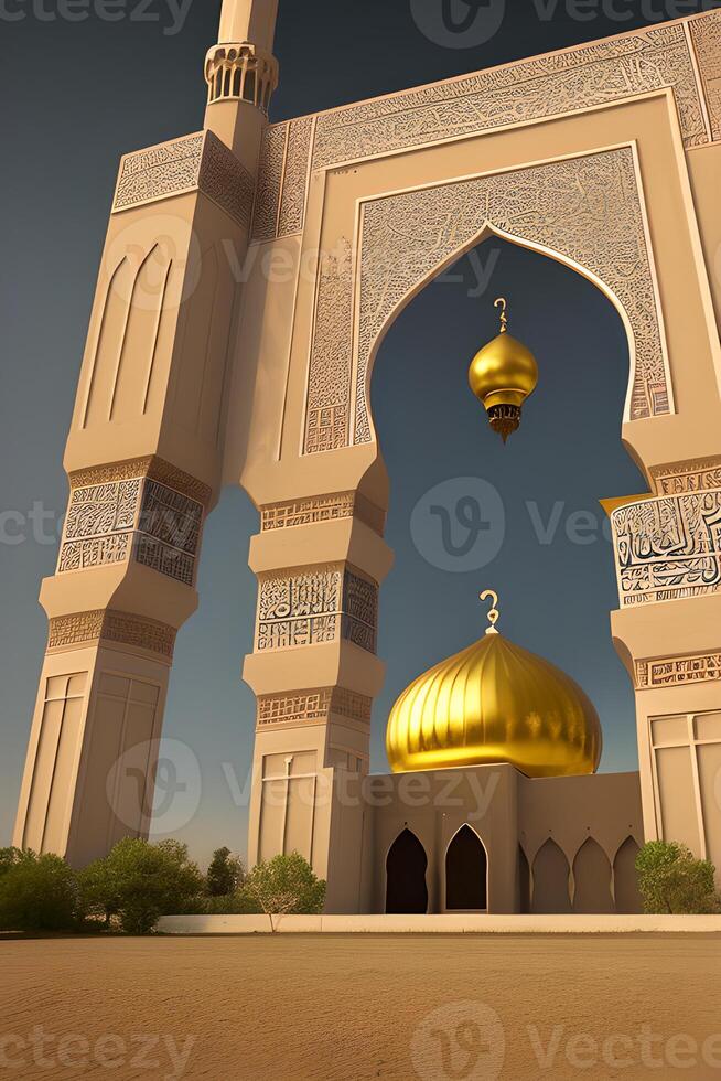 islamic praying mosque arabic, eid mubarak photo