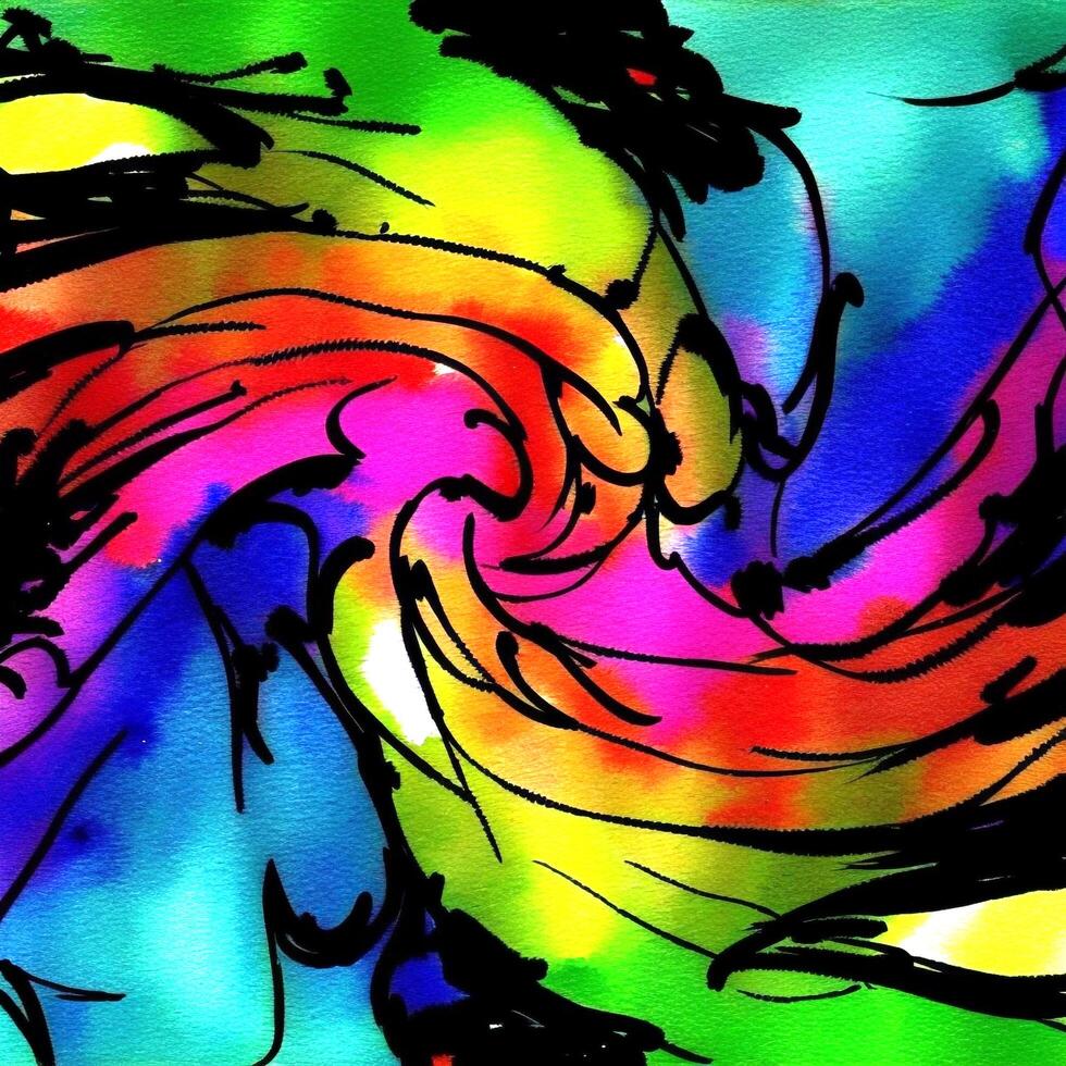 Abstract Painted Backgrounds,Digital watercolor Textures,Multicolor Fractal Surfaces, Designed with artificial intelligence, photo