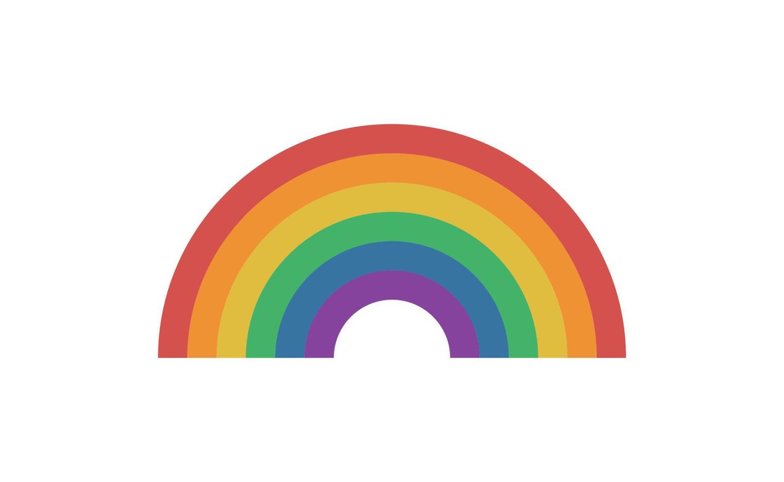 orgullo mes icono. arco iris símbolo. diversidad representación. vector