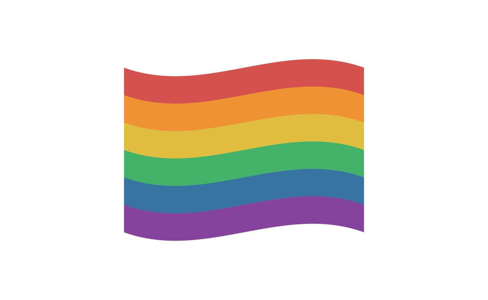 orgullo mes icono. arco iris bandera símbolo. vector