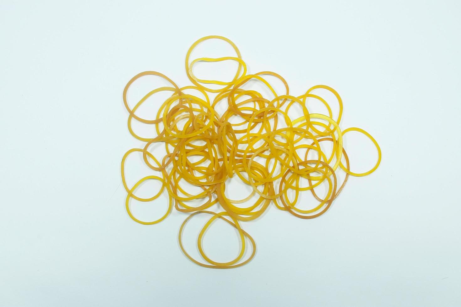 Yellow elastic band multi-function fastener photo