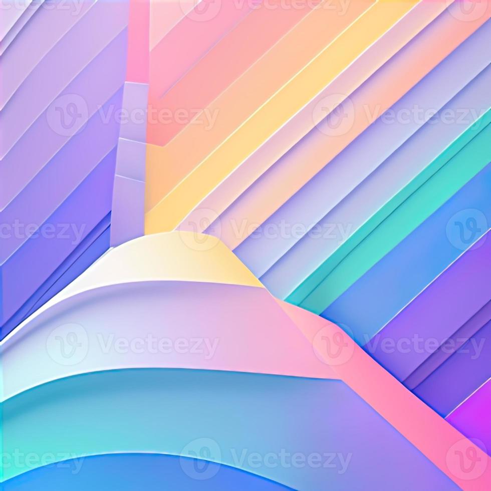 Y2K nostalgia gradient abstract background.  Ai generative art photo