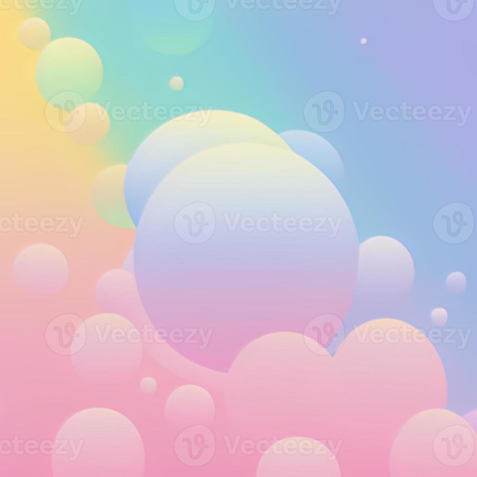 Y2K nostalgia gradient abstract background.  Ai generative art photo