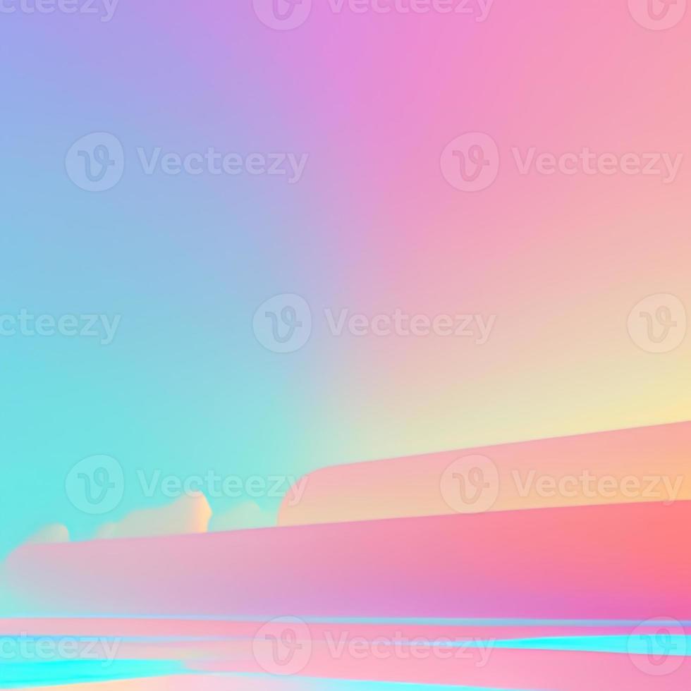 Y2K nostalgia gradient abstract background. Ai generative art photo