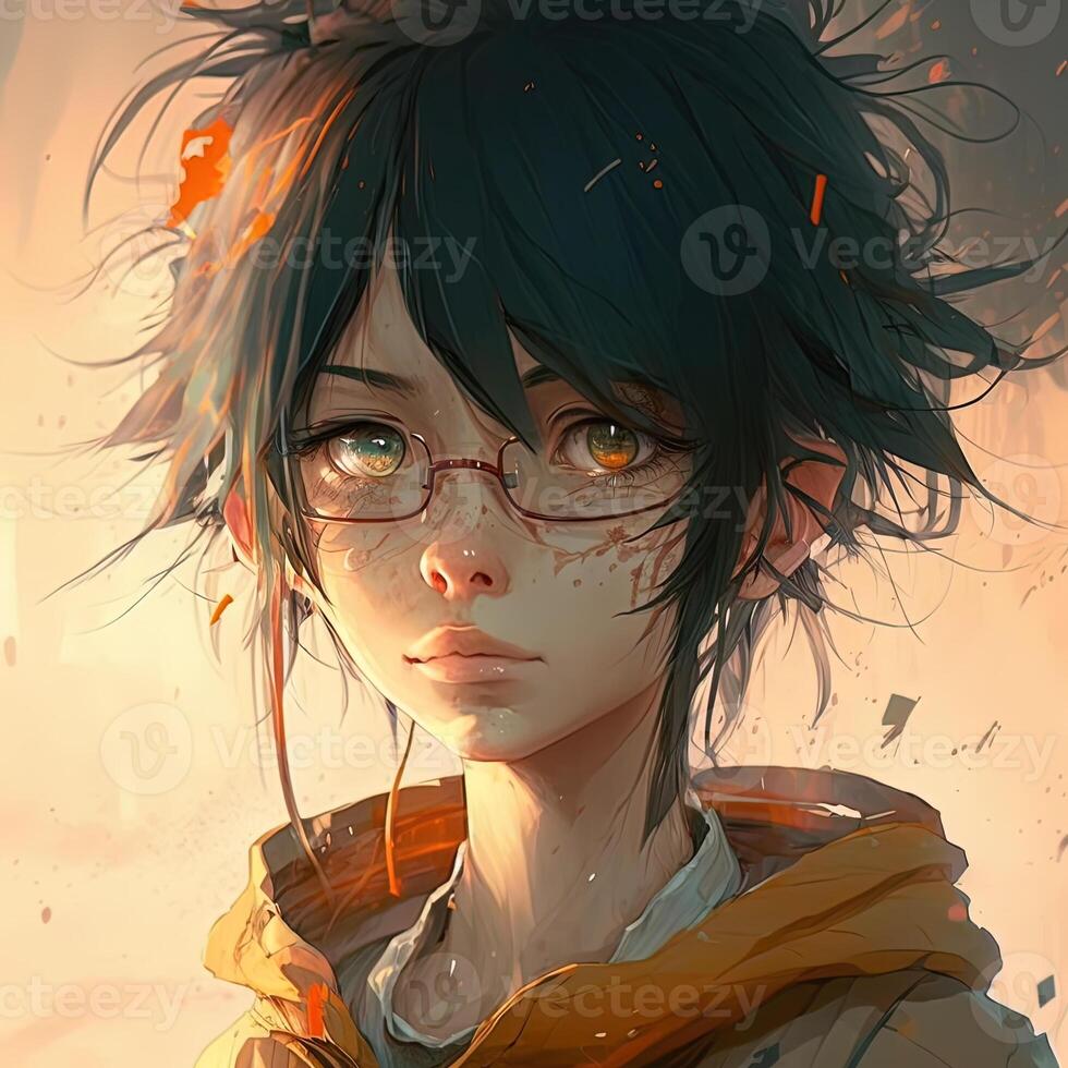 anime chico avatar ai generativo Arte foto