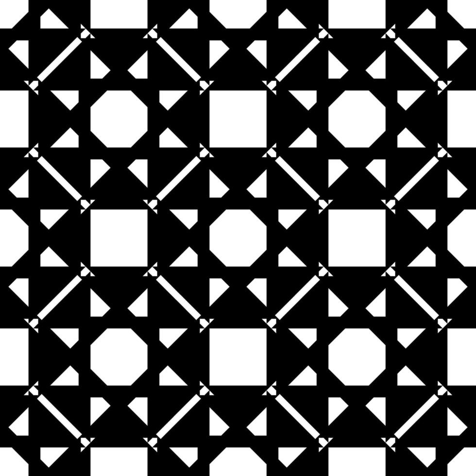 Black and white graphic pattern   vector illustration. Geometric stylish ornate for textile prints and backgrounds.