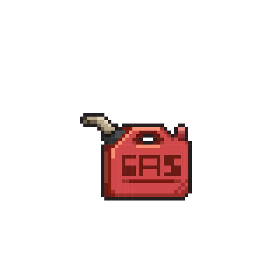 gasoline in pixel art style vector