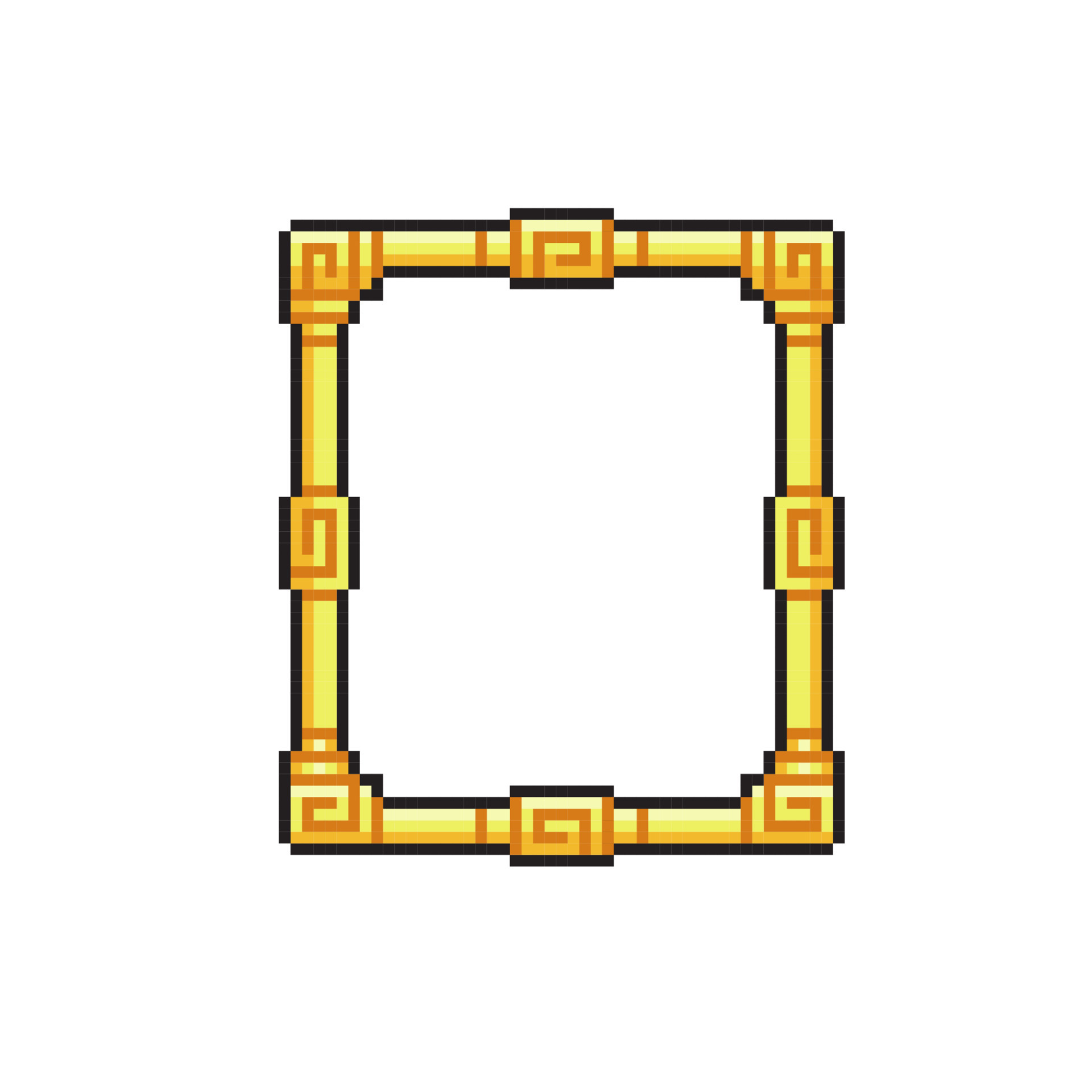 golden frame in pixel art style 22470745 Vector Art at Vecteezy