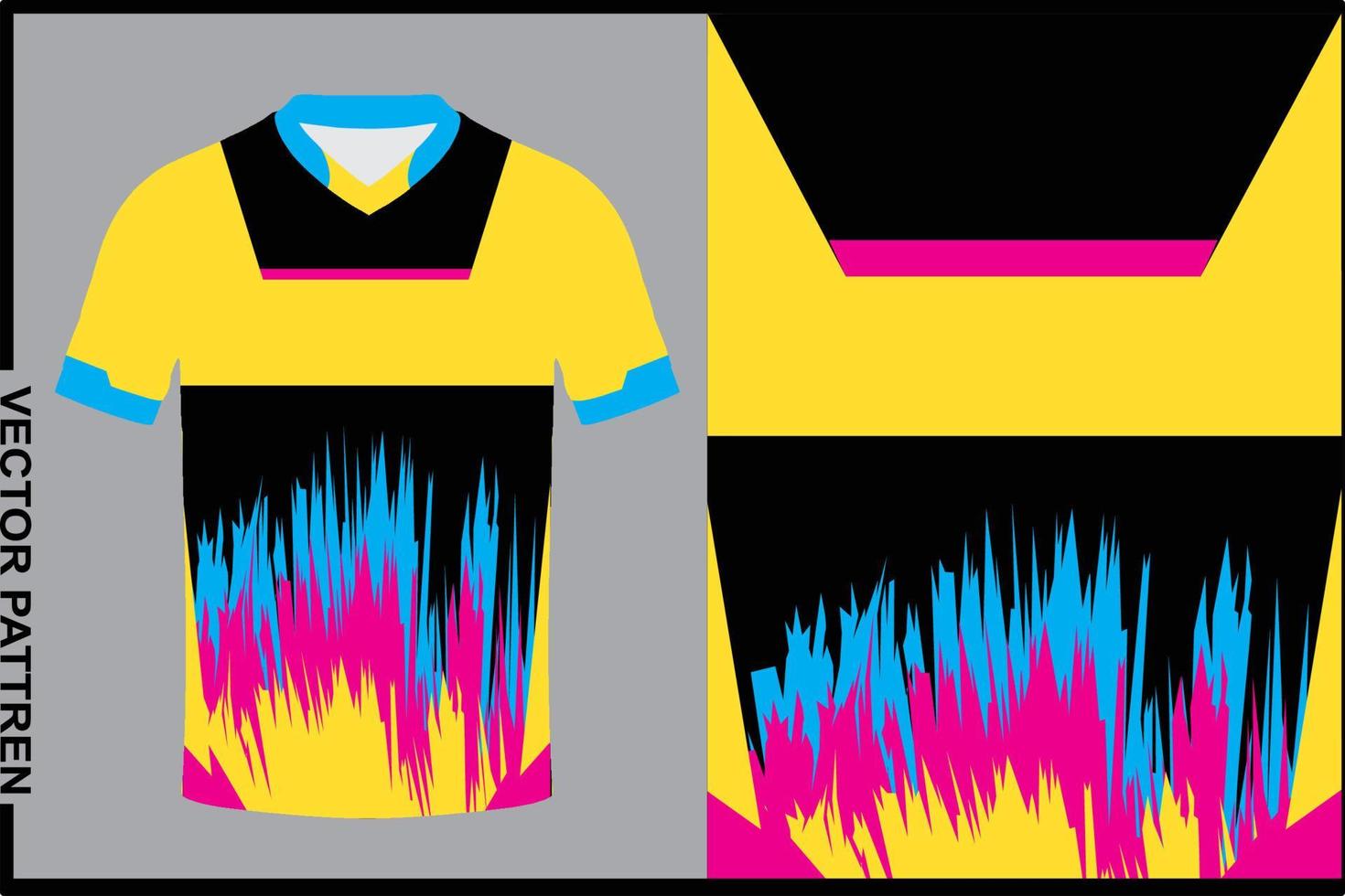 Soccer jersey volleyball TEMPLATE background design Free Vector