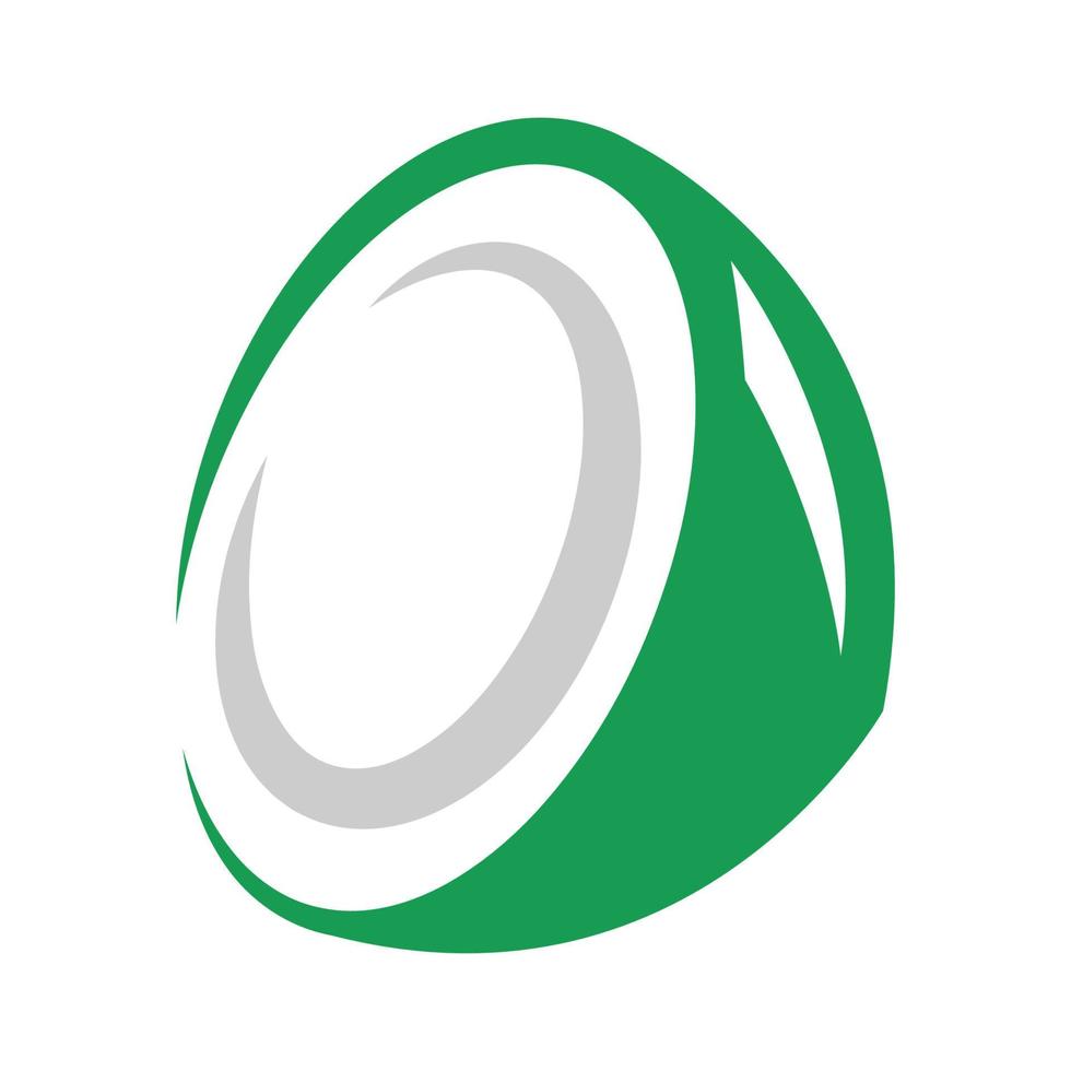 Coconut icon logo design vector