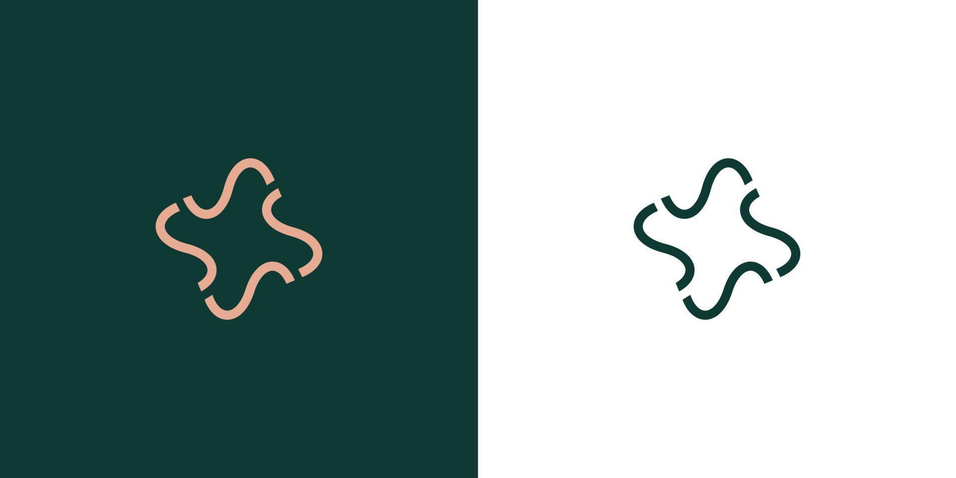 Modern and unique S logo design 3 vector