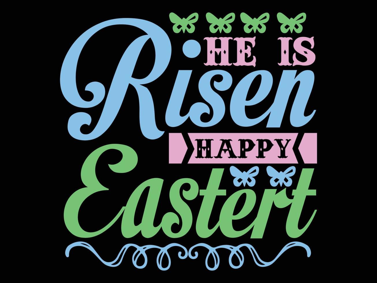 Easter T shirt Design File vector