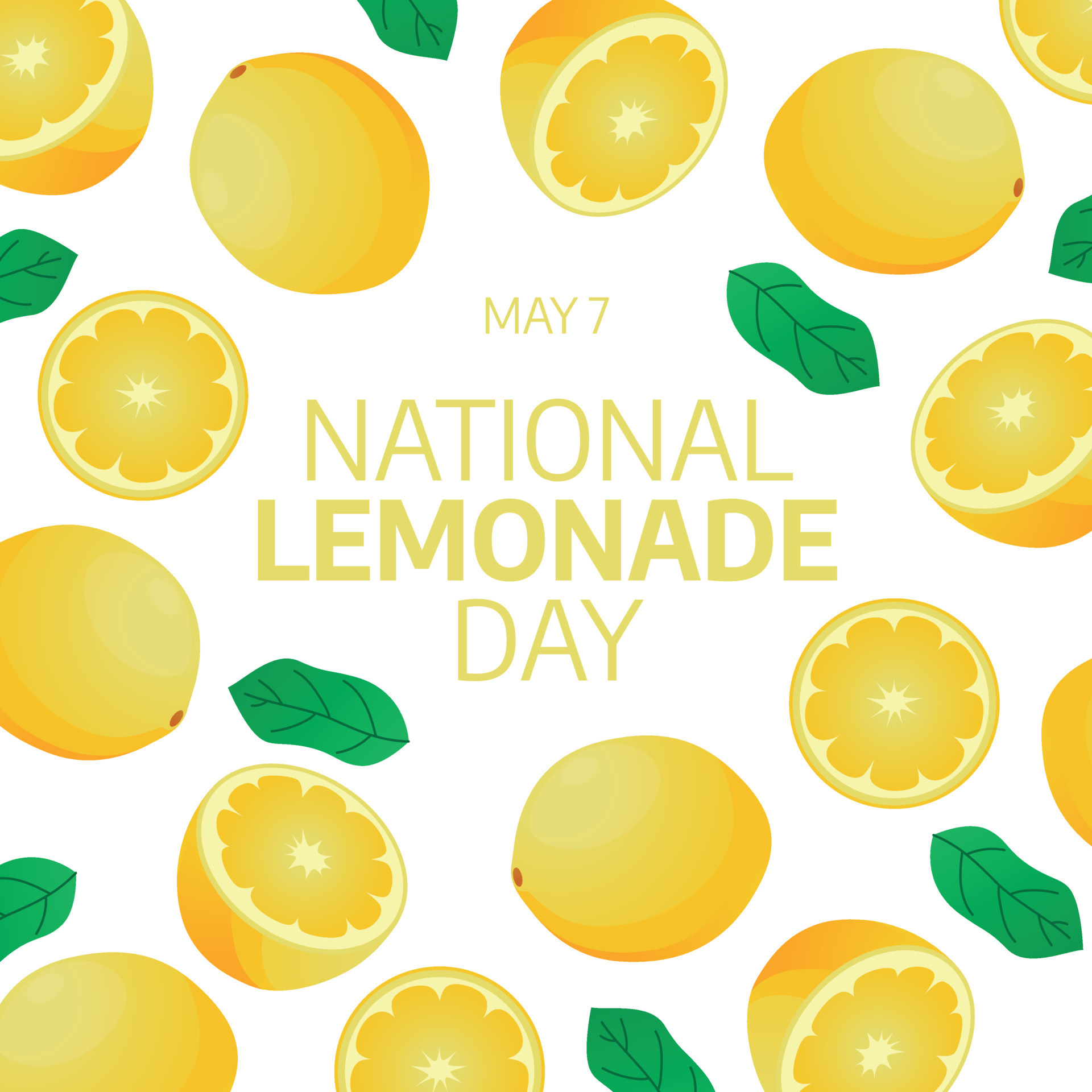 national lemonade day. lemonade vector illustration. lemon vector