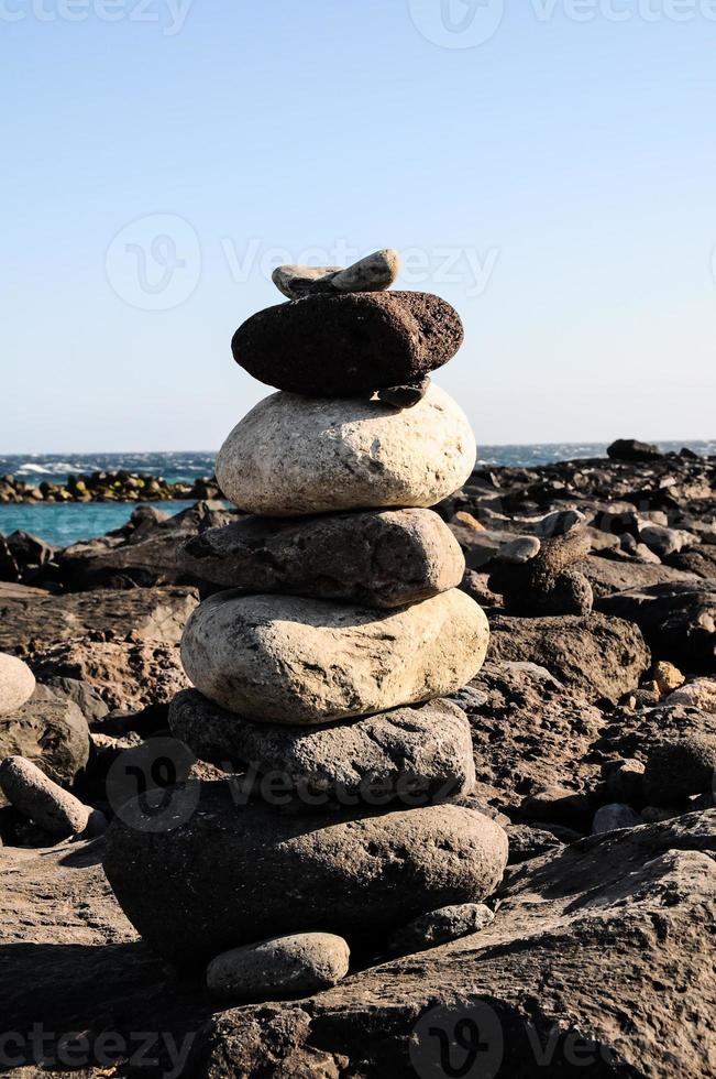 A stone pyramid photo