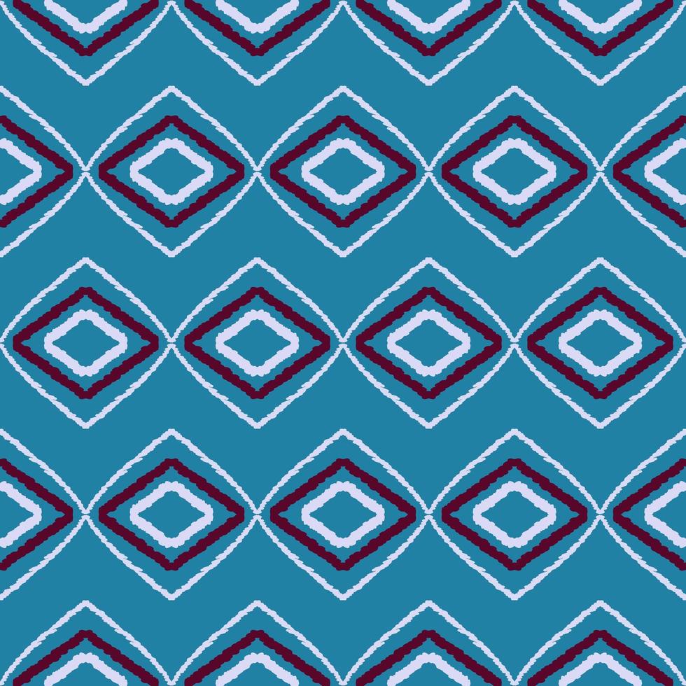 blue geometric ethnic pattern illustration design photo