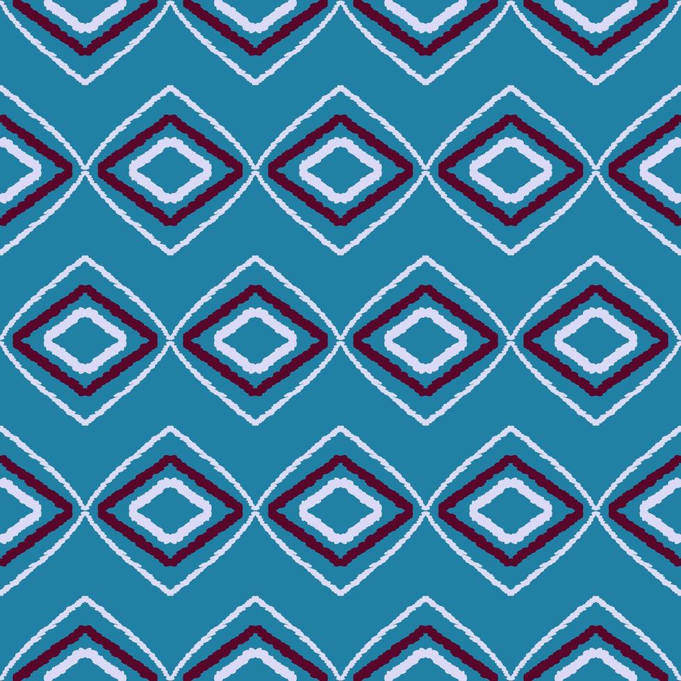 blue geometric ethnic pattern illustration design photo