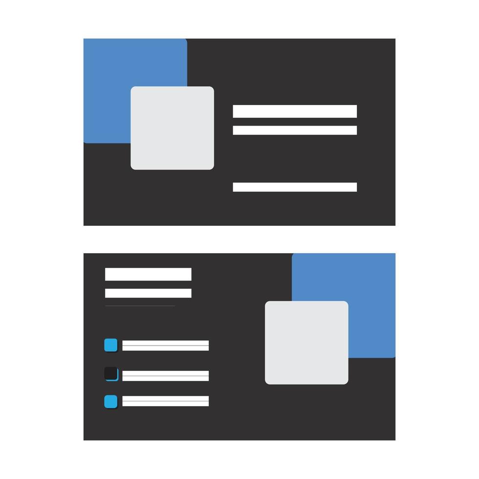 Business Card Design vector