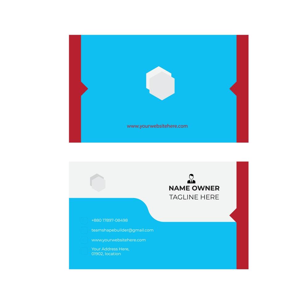 Business Card Design vector