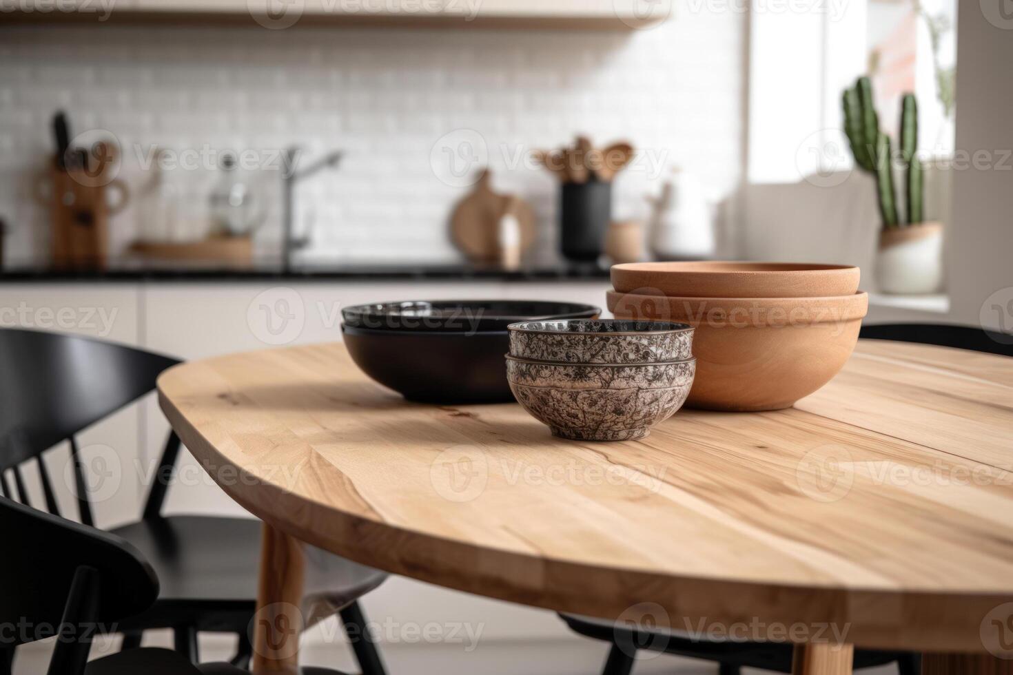 interior furniture kitchen wooden table photo